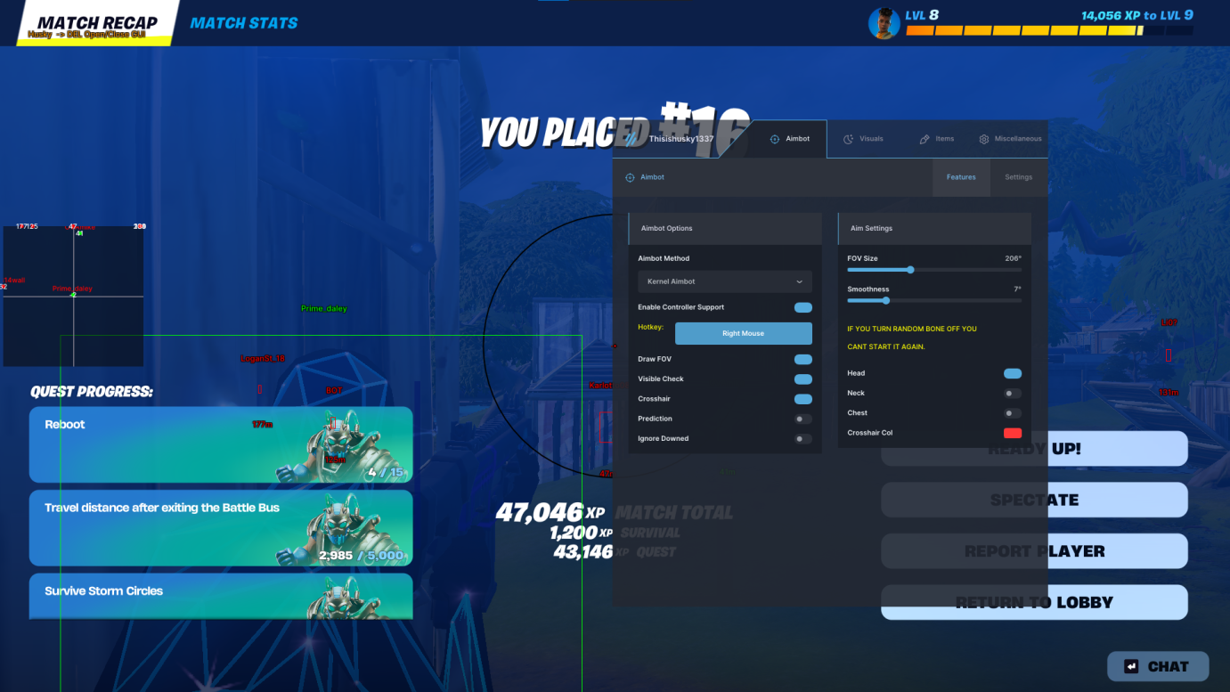 ESP + AIMBOT | Platinum Fortnite